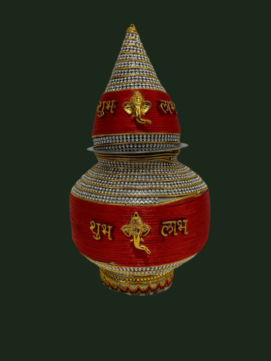 BedaSet- Decorative Ganpati Red/Gold